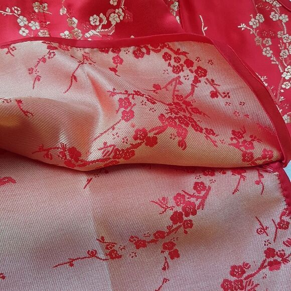 Traditional Chinese Red/Gold Women's Button-up Blouse  Small/Medium Authentic - Picture 2 of 16